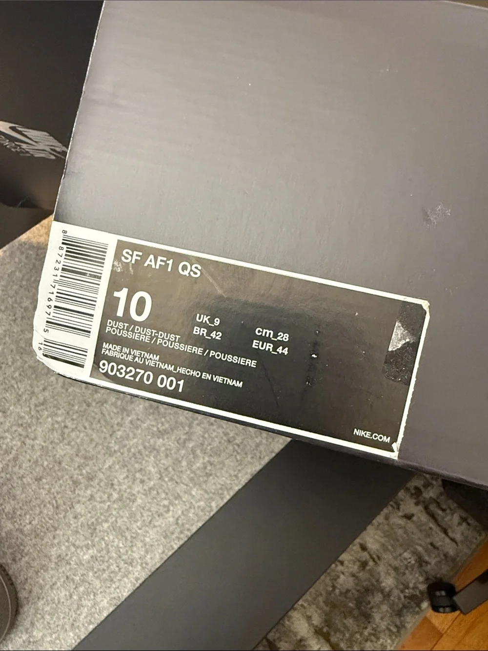 Nike SF Air Force 1 QS ‘Dust’, 10M